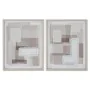 Lienzo Home ESPRIT Beige Gris Abstracto Moderno 40 x 2,5 x 50 cm (2 Unidades) de Home ESPRIT, Impresiones sobre lienzo - Ref:...