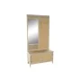 Hall Home ESPRIT Natural Rattan Paolownia wood Mirror 92 x 40 x 181 cm by Home ESPRIT, Benches with coat stand - Ref: S305774...