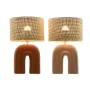 Desk lamp Home ESPRIT Mustard Terracotta 22 x 22 x 38 cm (2 Units) by Home ESPRIT, Bedside and Table Lamps - Ref: S3057788, P...