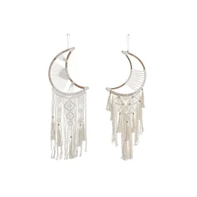 Hanging decoration Home ESPRIT Cream Natural Boho Macrame (2 Units) by Home ESPRIT, Ornaments - Ref: S3057825, Price: 44,55 €...