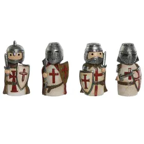 Figurine Décorative Home ESPRIT Blanc Gris 5 x 4 x 10 cm (4 Unités) de Home ESPRIT, Objets de décoration - Réf : S3057836, Pr...