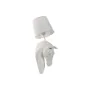 Lampada da Parete Home ESPRIT Bianco Moderno Cavallo Finitura invecchiata 220 V 18 x 21,5 x 50,5 cm (2 Unità) di Home ESPRIT,...