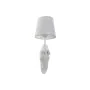 Lampada da Parete Home ESPRIT Bianco Moderno Cavallo Finitura invecchiata 220 V 18 x 21,5 x 50,5 cm (2 Unità) di Home ESPRIT,...