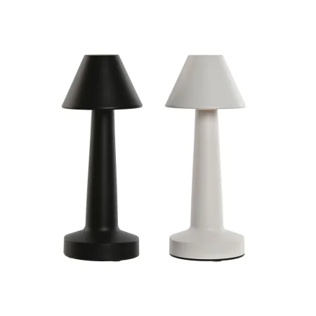 Lampada da tavolo Home ESPRIT Bianco Nero 9 x 9 x 24 cm (2 Unità) di Home ESPRIT, Lampade da tavolo e abat-jour - Rif: S30578...