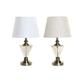 Lampada da tavolo Home ESPRIT Bianco Beige 28 x 28 x 48 cm (2 Unità) di Home ESPRIT, Lampade da tavolo e abat-jour - Rif: S30...