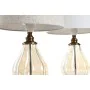 Desk lamp Home ESPRIT White Beige 28 x 28 x 46 cm (2 Units) by Home ESPRIT, Bedside and Table Lamps - Ref: S3057874, Price: 5...