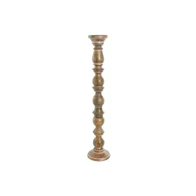 Candelabro Home ESPRIT Castanho Madeira de mangueira Natural Romântico 15 x 15 x 76 cm de Home ESPRIT, Candelabros e suportes...