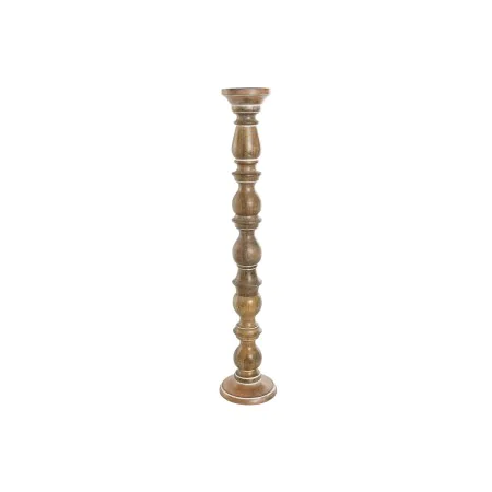 Candelabro Home ESPRIT Marrone Legno di mango Naturale Romantico 15 x 15 x 76 cm di Home ESPRIT, Candelieri e portacandele - ...