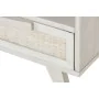 Mesa de Cabeceira Home ESPRIT Branco Rotim Madeira de mangueira 55 x 35 x 45 cm de Home ESPRIT, Mesinhas de cabeceira - Ref: ...