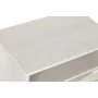 Mesa de Cabeceira Home ESPRIT Branco Rotim Madeira de mangueira 55 x 35 x 45 cm de Home ESPRIT, Mesinhas de cabeceira - Ref: ...