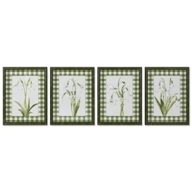 Painting Home ESPRIT Green Beige Shabby Chic Botanical plants 30 x 2,5 x 40 cm (4 Units) by Home ESPRIT, Prints on Canvas - R...