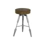 Banqueta Home ESPRIT Castanho Prateado Pele Metal 39 x 39 x 57 cm de Home ESPRIT, Banquetas - Ref: S3058018, Preço: 104,16 €,...