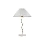 Desk lamp Home ESPRIT White Golden Linen Metal 50 W 220 V 36 x 36 x 52 cm by Home ESPRIT, Bedside and Table Lamps - Ref: S305...