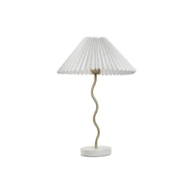 Lampe de bureau Home ESPRIT Blanc Doré Lin Métal 50 W 220 V 36 x 36 x 52 cm de Home ESPRIT, Lampes de chevet - Réf : S3058034...