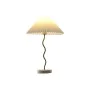 Desk lamp Home ESPRIT White Golden Linen Metal 50 W 220 V 36 x 36 x 52 cm by Home ESPRIT, Bedside and Table Lamps - Ref: S305...