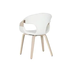 Chaise de Salle à Manger Home ESPRIT Blanc Polyester Bois 55,5 x 67,5 x 80,5 cm de Home ESPRIT, Chaises - Réf : S3058036, Pri...