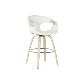 Sgabello Home ESPRIT Bianco Legno 55,5 x 52,5 x 92,5 cm di Home ESPRIT, Sgabelli da bar - Rif: S3058038, Prezzo: 149,16 €, Sc...