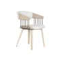 Silla de Comedor Home ESPRIT Blanco Poliéster Madera 51 x 55 x 76,5 cm de Home ESPRIT, Sillas - Ref: S3058040, Precio: 133,93...