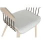 Chaise de Salle à Manger Home ESPRIT Blanc Polyester Bois 51 x 55 x 76,5 cm de Home ESPRIT, Chaises - Réf : S3058040, Prix : ...