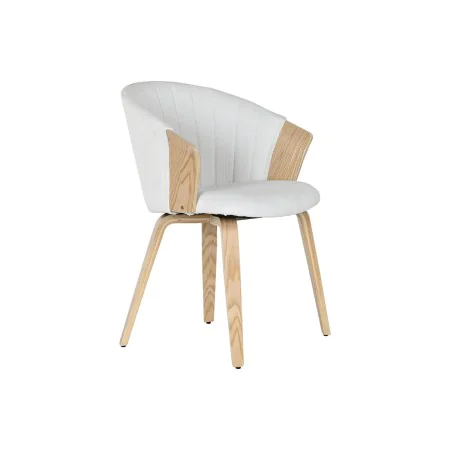 Silla de Comedor Home ESPRIT Blanco Poliéster Madera 60 x 57,5 x 79 cm de Home ESPRIT, Sillas - Ref: S3058044, Precio: 116,95...