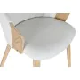 Silla de Comedor Home ESPRIT Blanco Poliéster Madera 60 x 57,5 x 79 cm de Home ESPRIT, Sillas - Ref: S3058044, Precio: 116,95...