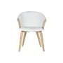 Silla de Comedor Home ESPRIT Blanco Poliéster Madera 60 x 57,5 x 79 cm de Home ESPRIT, Sillas - Ref: S3058044, Precio: 116,95...