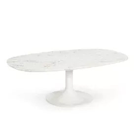 Mesa de Centro Home ESPRIT Branco Metal Mármore 120 x 70 x 39 cm de Home ESPRIT, Jogos de móveis - Ref: S3058055, Preço: 294,...