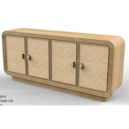 Aparador Home ESPRIT Madera Ratán 180 x 45 x 80 cm de Home ESPRIT, Armarios y aparadores - Ref: S3058059, Precio: 725,12 €, D...