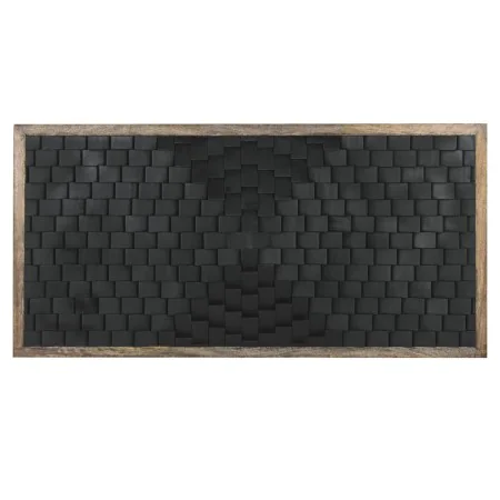 Cabeceira de Cama Home ESPRIT Castanho Preto Madeira de mangueira 160 x 5 x 80 cm de Home ESPRIT, Camas, estruturas e bases -...