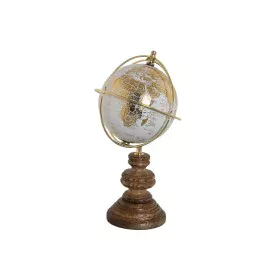 Globe terrestre Home ESPRIT Blanc Doré Naturel Vintage 12 x 12 x 28 cm de Home ESPRIT, Objets de décoration - Réf : S3058114,...