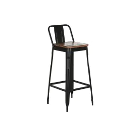 Stool Home ESPRIT Black Wood Metal 41 x 38 x 96 cm by Home ESPRIT, Barstools - Ref: S3058119, Price: 108,59 €, Discount: %