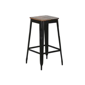 Tabouret Home ESPRIT Marron Noir Bois Métal 34 x 33 x 77 cm de Home ESPRIT, Tabourets - Réf : S3058120, Prix : 88,18 €, Remis...