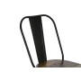 Sedia da Sala da Pranzo Home ESPRIT Nero Marrone scuro Legno Metallo 48 x 55 x 92 cm di Home ESPRIT, Sedie - Rif: S3058121, P...