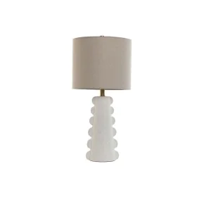 Desk lamp Home ESPRIT White Linen Stoneware 30 x 30 x 64 cm by Home ESPRIT, Bedside and Table Lamps - Ref: S3058132, Price: 6...