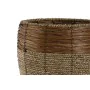 Set de pots de fleurs Home ESPRIT Naturel Métal Fibre Tropical 33 x 33 x 30 cm de Home ESPRIT, Cache-pots - Réf : S3058151, P...