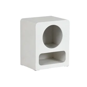 Nightstand Home ESPRIT White MDF Wood 40 x 30 x 48 cm by Home ESPRIT, Bedside Tables - Ref: S3058157, Price: 84,78 €, Discoun...