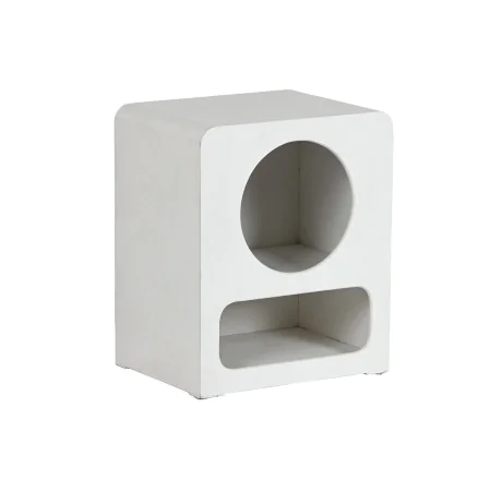 Table de Nuit Home ESPRIT Blanc Bois MDF 40 x 30 x 48 cm de Home ESPRIT, Tables de chevet - Réf : S3058157, Prix : 84,78 €, R...