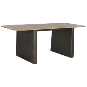 Dining Table Home ESPRIT Natural Dark brown Fir 200 x 90 x 75 cm by Home ESPRIT, Dining Tables - Ref: S3058183, Price: 564,21...