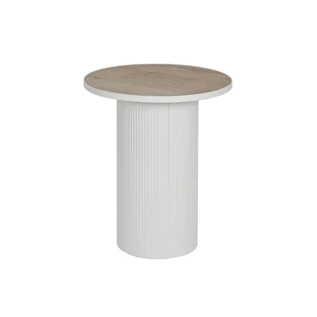 Side table Home ESPRIT White Metal MDF Wood 46 x 46 x 56 cm by Home ESPRIT, Tables - Ref: S3058189, Price: 75,73 €, Discount: %