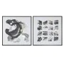 Lienzo Home ESPRIT Blanco Negro Poliestireno Lienzo Abstracto Moderno 104 x 4 x 103,5 cm (2 Unidades) de Home ESPRIT, Impresi...