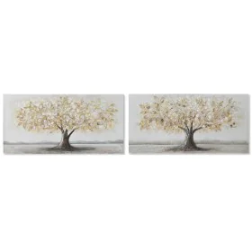 Quadro Home ESPRIT Dorato Tela Legno MDF Albero Tradizionale 120 x 3 x 60 cm (2 Unità) di Home ESPRIT, Stampe e quadri su tel...