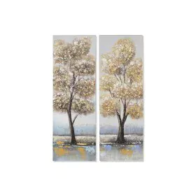 Bild Home ESPRIT Gold Leinwand Holz MDF Baum Traditionell 30 x 3 x 90 cm (2 Stück) von Home ESPRIT, Leinwanddrucke - Ref: S30...