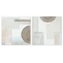 Quadro Home ESPRIT Beige Grigio Tela Legno MDF Astratto Moderno 50 x 2,5 x 50 cm (2 Unità) di Home ESPRIT, Stampe e quadri su...