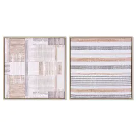 Painting Home ESPRIT Brown Beige polystyrene Canvas Urban 52,5 x 2,8 x 52,5 cm (2 Units) by Home ESPRIT, Prints on Canvas - R...