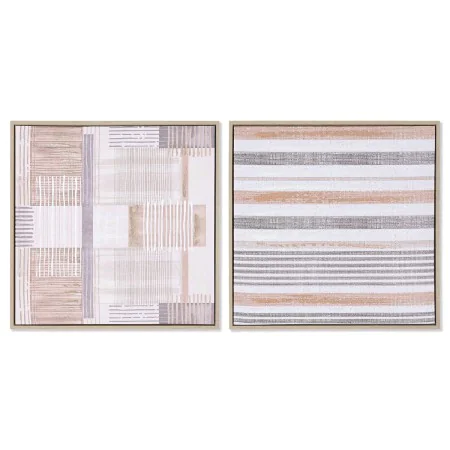 Painting Home ESPRIT Brown Beige polystyrene Canvas Urban 52,5 x 2,8 x 52,5 cm (2 Units) by Home ESPRIT, Prints on Canvas - R...