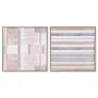 Cuadro Home ESPRIT Marrón Beige Poliestireno Lienzo Urbano 52,5 x 2,8 x 52,5 cm (2 Unidades) de Home ESPRIT, Impresiones sobr...