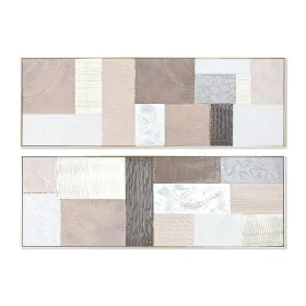 Pintura Home ESPRIT Castanho Bege poliestireno Tela Moderno Urbana 152 x 5 x 52 cm (2 Unidades) de Home ESPRIT, Impressões so...