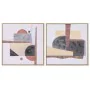 Painting Home ESPRIT polystyrene Canvas Abstract Urban 62,5 x 2,8 x 62,5 cm (2 Units) by Home ESPRIT, Prints on Canvas - Ref:...