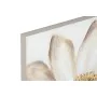 Cuadro Home ESPRIT Beige Dorado Lienzo Madera MDF Flor Romántico 60 x 3 x 60 cm (2 Unidades) de Home ESPRIT, Impresiones sobr...