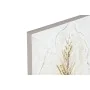 Painting Home ESPRIT White Golden Canvas MDF Wood Leaf of a plant Romantic 30 x 2,5 x 60 cm (2 Units) by Home ESPRIT, Prints ...